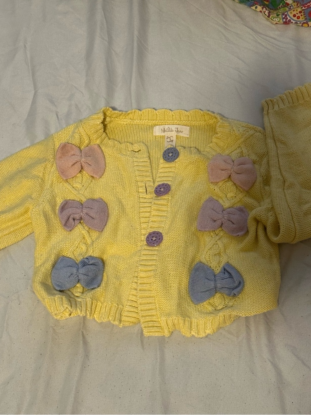 Matilda jane cardigan appliqué2T